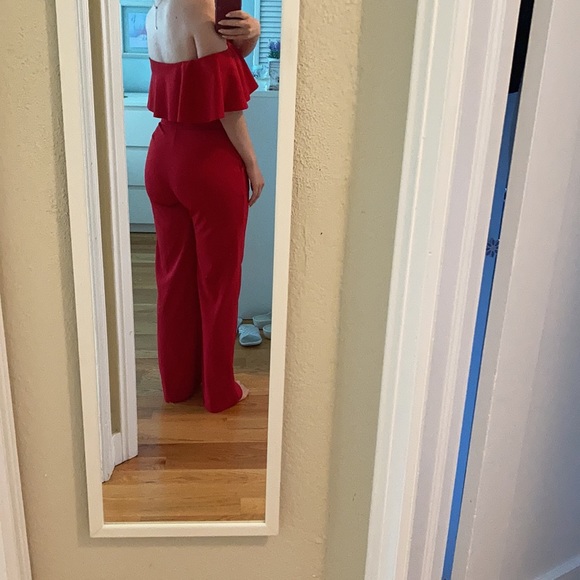 Lord & Taylor Red Jumpsuit - Picture 2 of 4